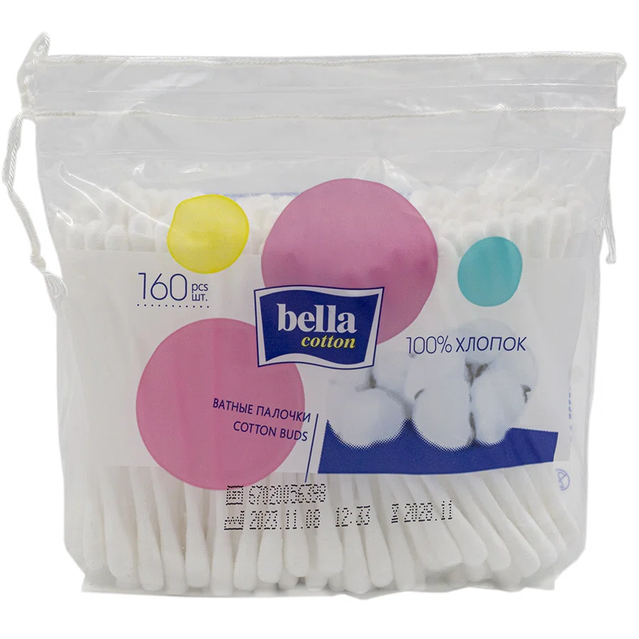 BELLA Cotton Палочки ватные №160