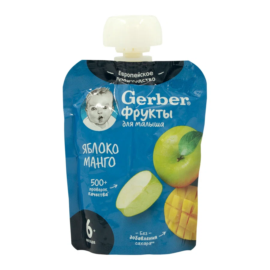 GERBER Пюре яблоко-манго 6+ 90гр