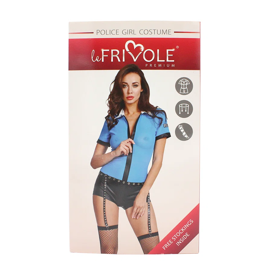 LE FRIVOLE Костюм полицейского боди на молнии M/L 05005