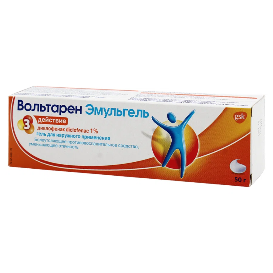GSK Вольтарен Эмульгель 1% 50гр