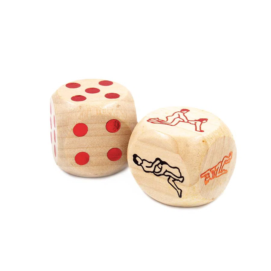 SIMA LAND Кубики игральные "Позы" 2.9 × 2.9 см набор 2 шт дерево 5373685