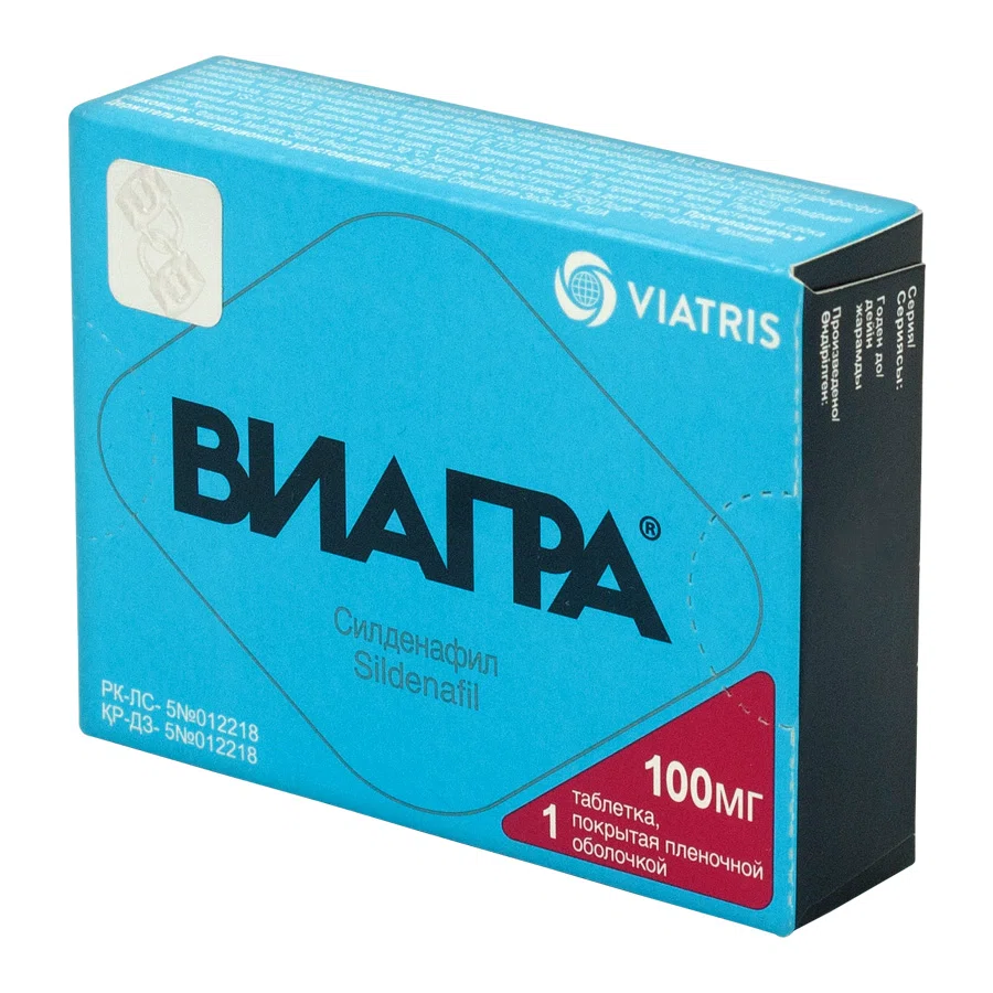 ВИАГРА 100 мг №1 таб  Силденафил
