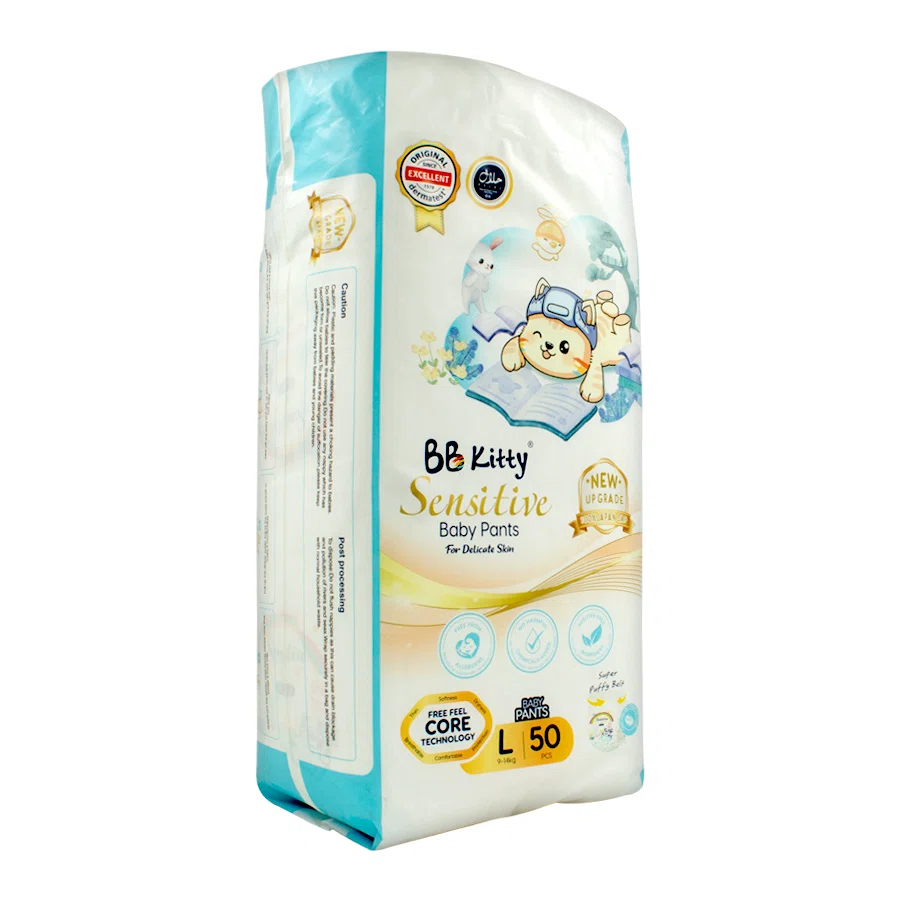 BB KITTY Подгузники-трусики sensitive L 50шт