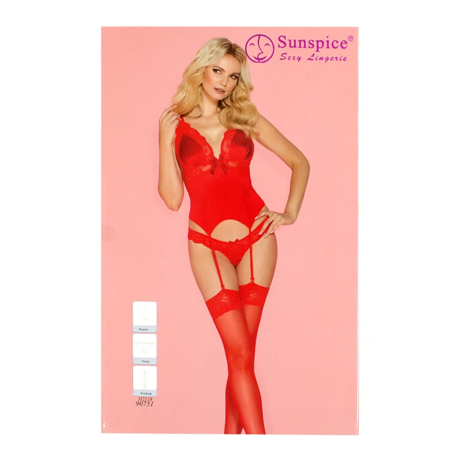 SEXY LINGERIE Корсет  красный S-M