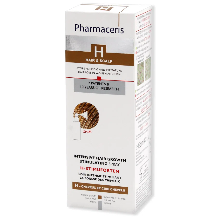 PHARMACERIS Спрей стимулирующий рост волос 125мл