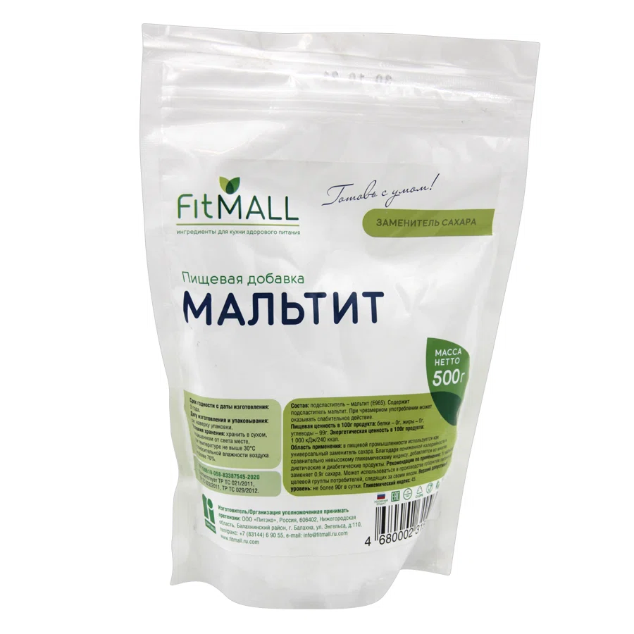 ПИТЭКО FITMALL Заменитель сахара Мальтит 500гр