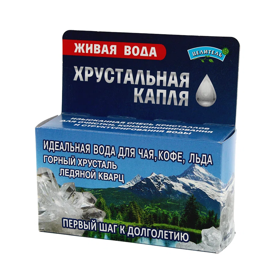 ЦЕЛИТЕЛЬ Смесь кристаллов для очистки воды "Живая вода" 50/40гр