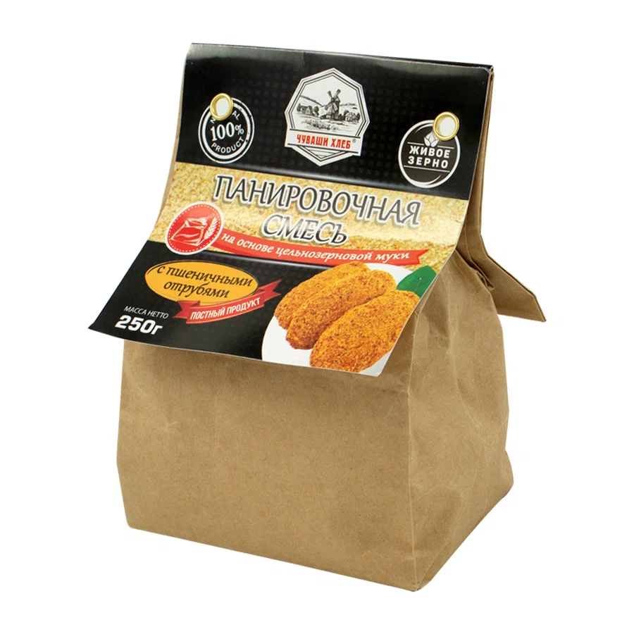 ЧУВАШИ ХЛЕБ Смесь панировочная с пшеничными отрубями 250 гр