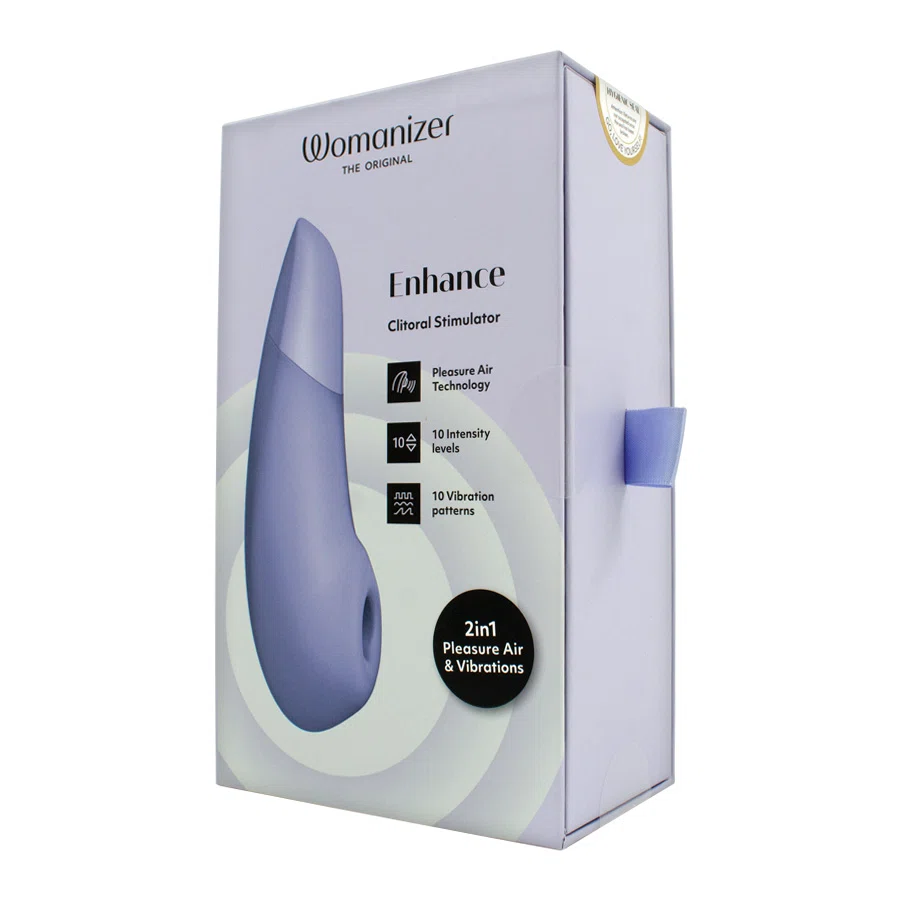 WOMANIZER Вибратор Enhance Clitoral 2 в 1 Pleasure лиловый