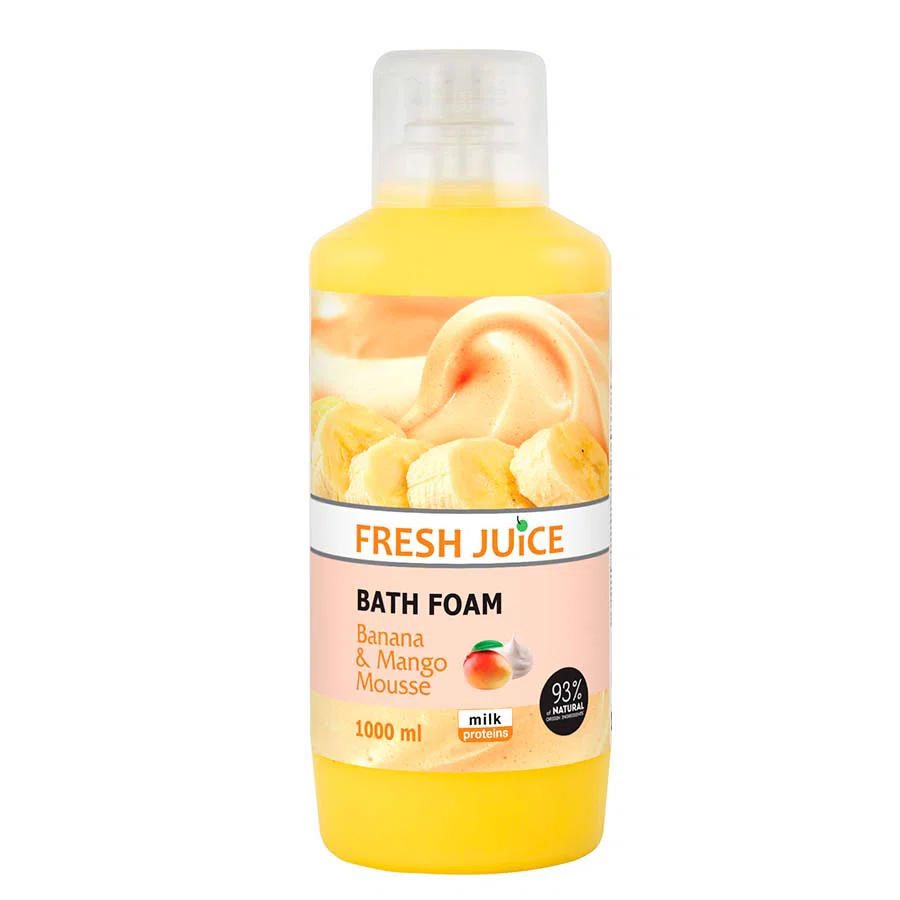 FRESH JUICE Пена для ванн Бананово-манговый мусс 1л
