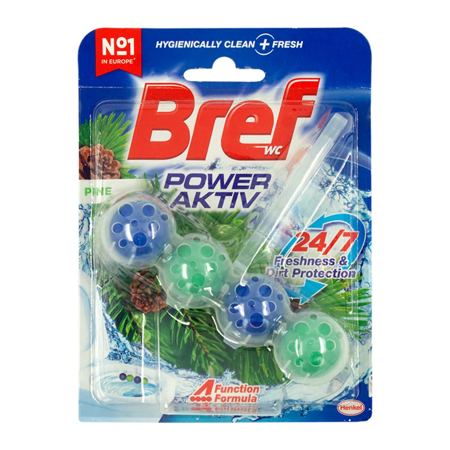 HENKEL BREF Power Aktiv Средство чистящее для унитаза Хвойная свежесть 50гр