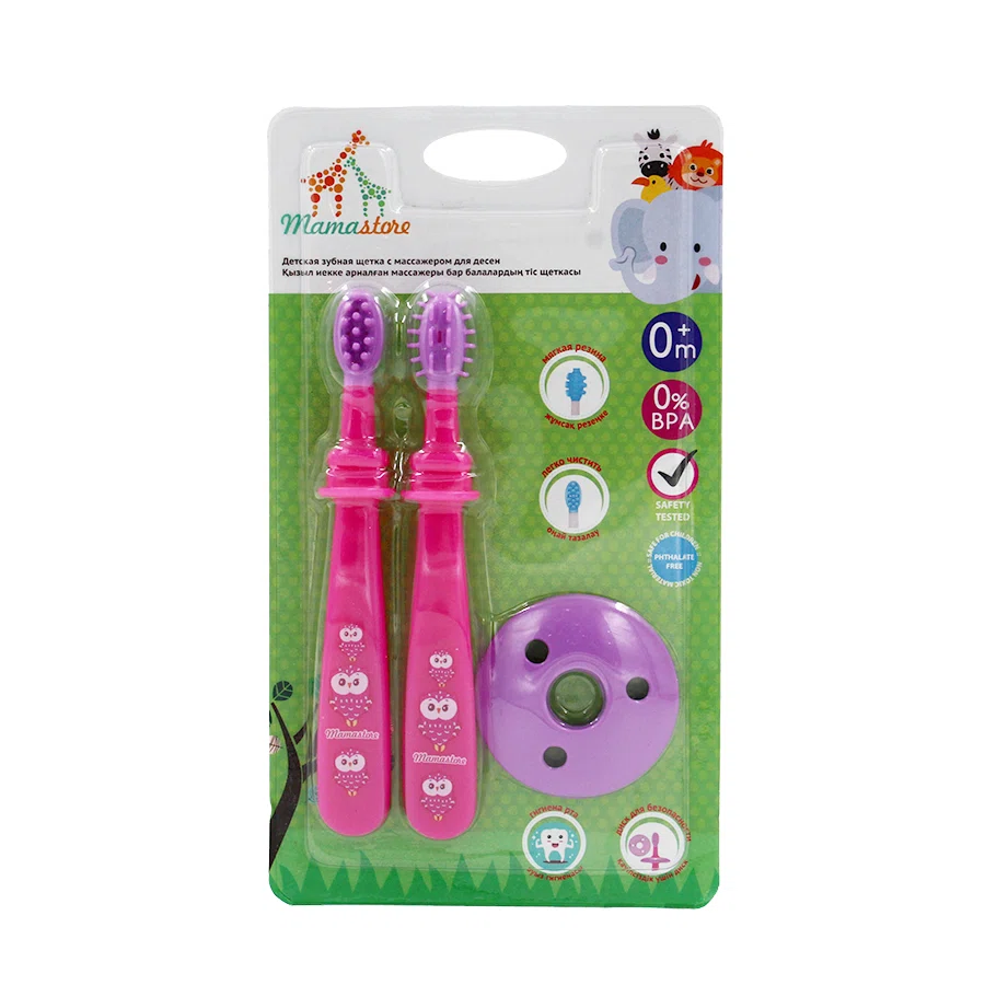 MAMASTORE Щетка зубная с массажером для десен 0м+ TB2