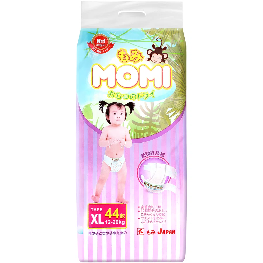 MOMI Подгузники XL 12-20 кг