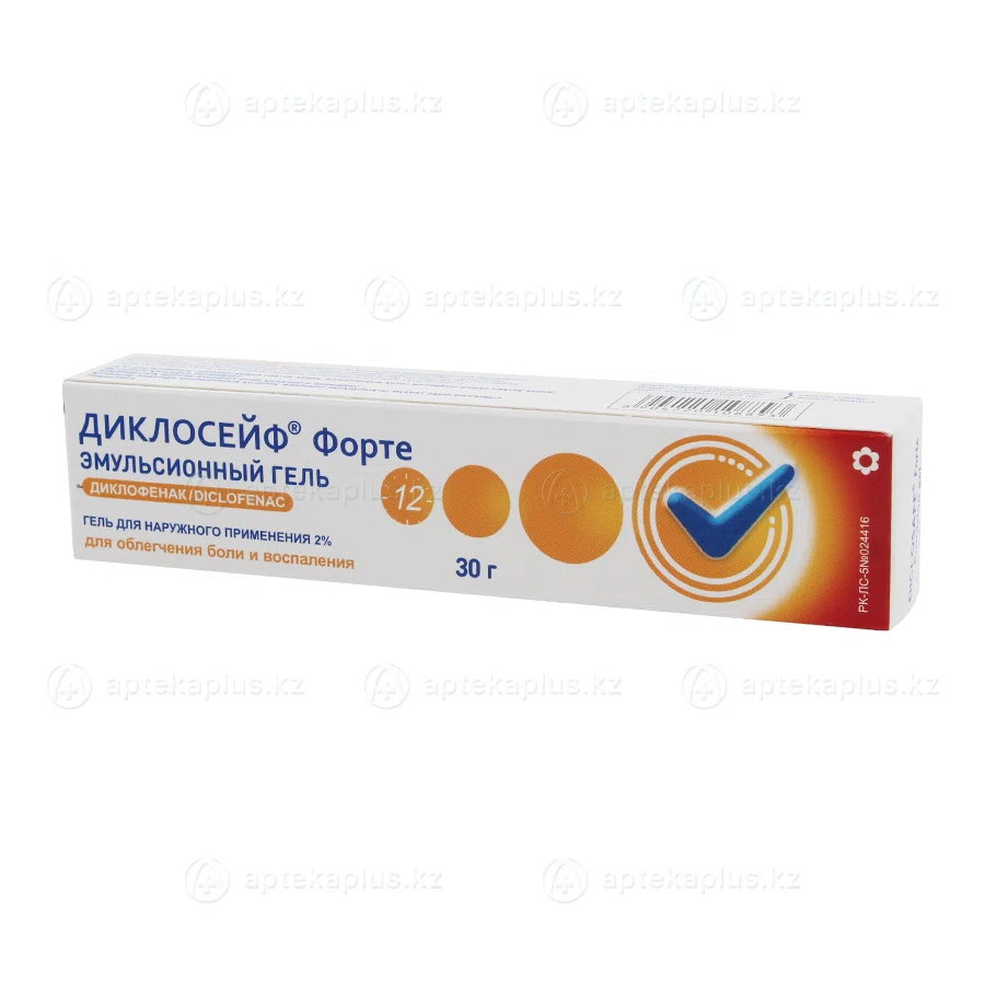 ДИКЛОСЕЙФ ФОРТЕ 2% 30 г гель  Диклофенак