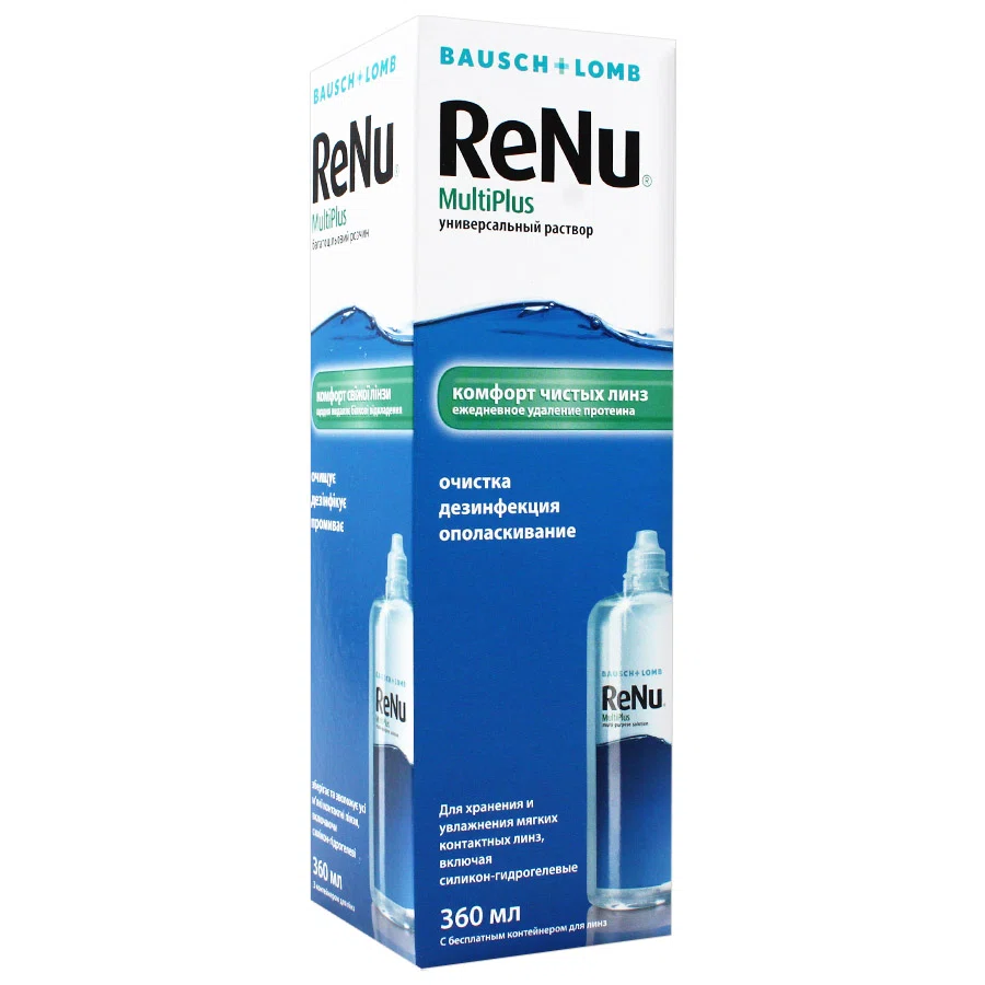 RENU Multi Plus Раствор для линз Bausch + Lomb 360мл