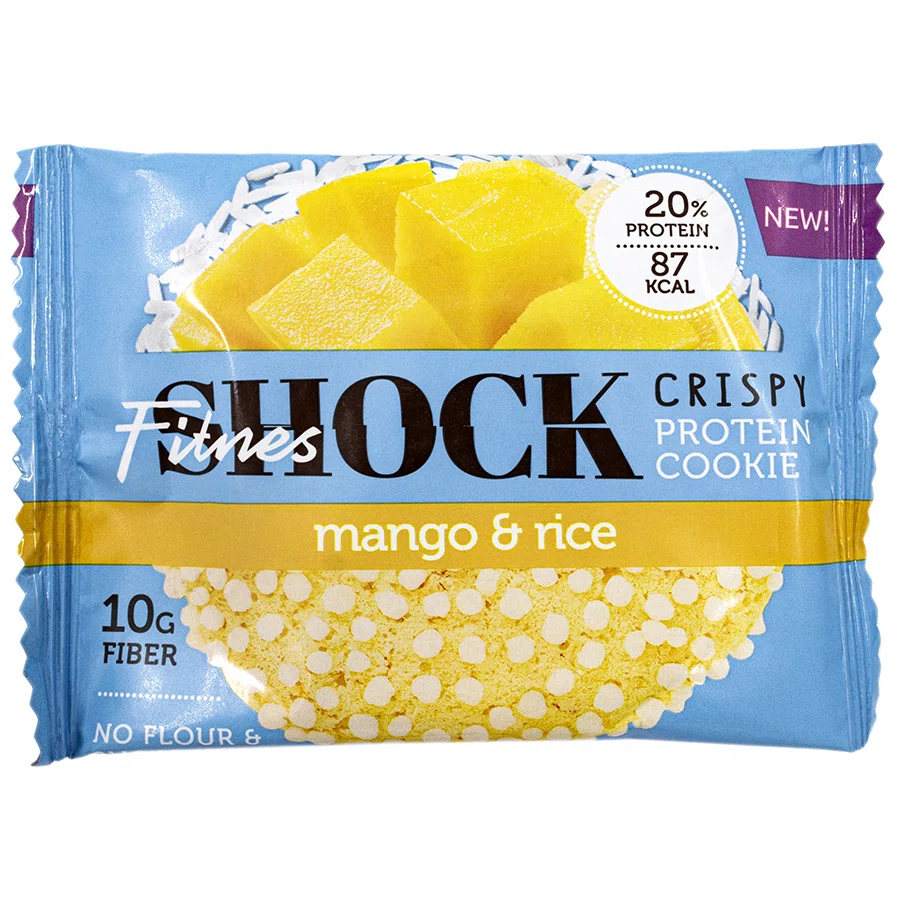 FITNES SHOCK CRISPY Печенье Манго-рис 30гр