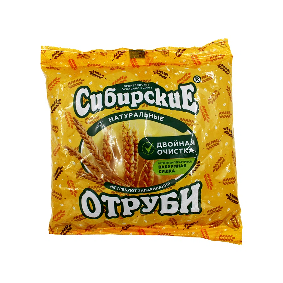 ФАБРИКА ЗДОРОВОГО ПИТАНИЯ Сибирские отруби натуральные 200гр.