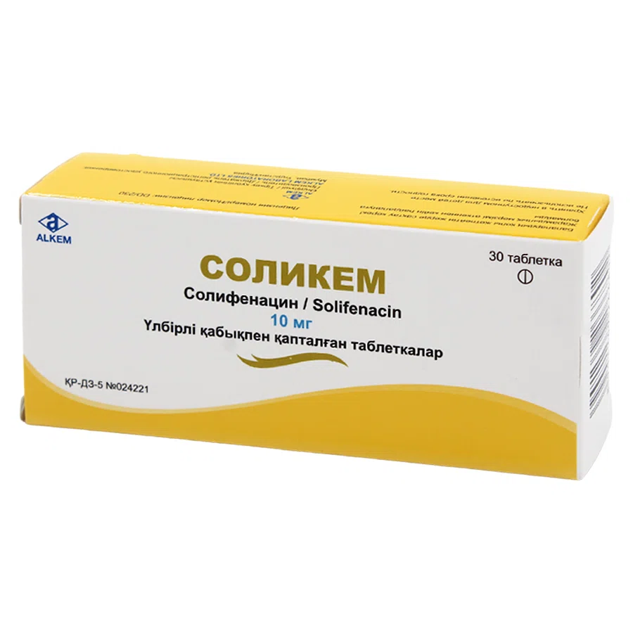 СОЛИКЕМ 10 мг №30 таб  Солифенацин