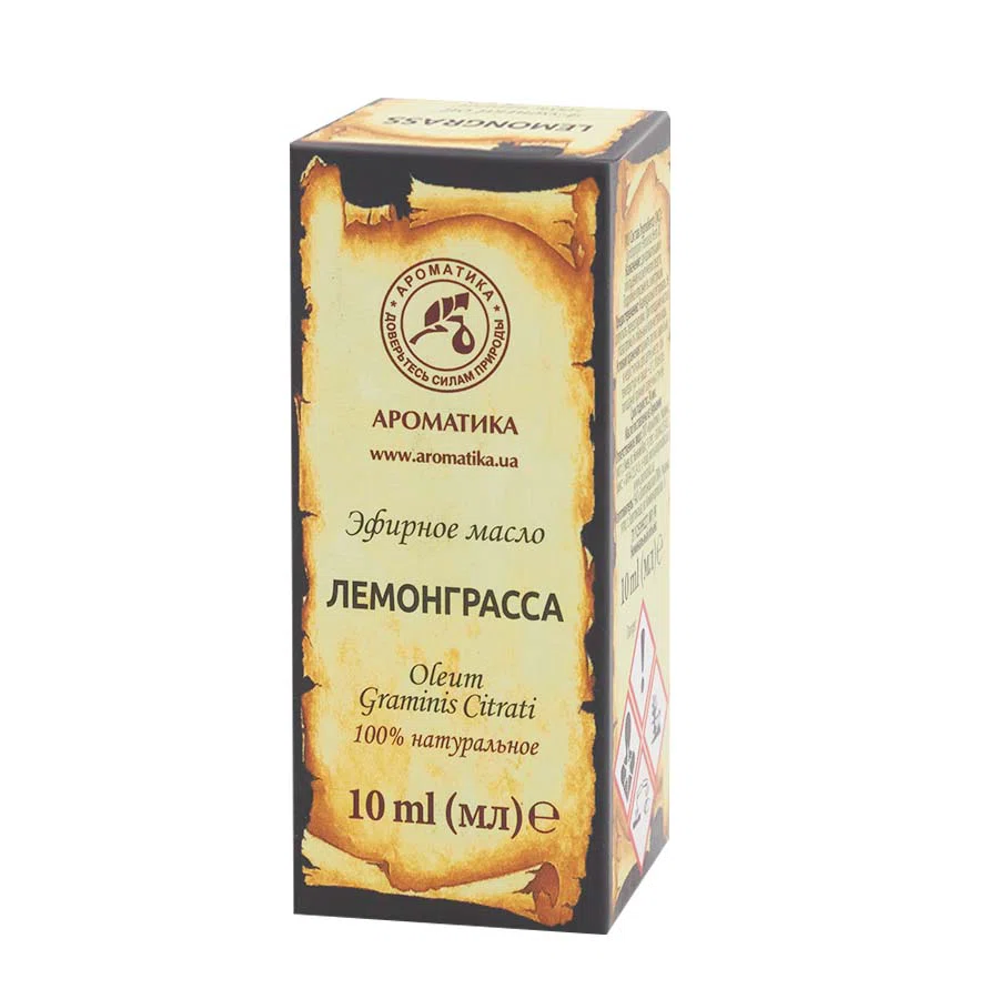АРОМАТИКА Масло эфирное, лемонграсс, 10мл.,