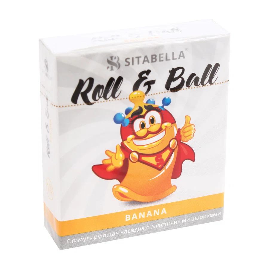 SITABELLA ROLL E BALL Насадка стимулирующая BANANA 1шт