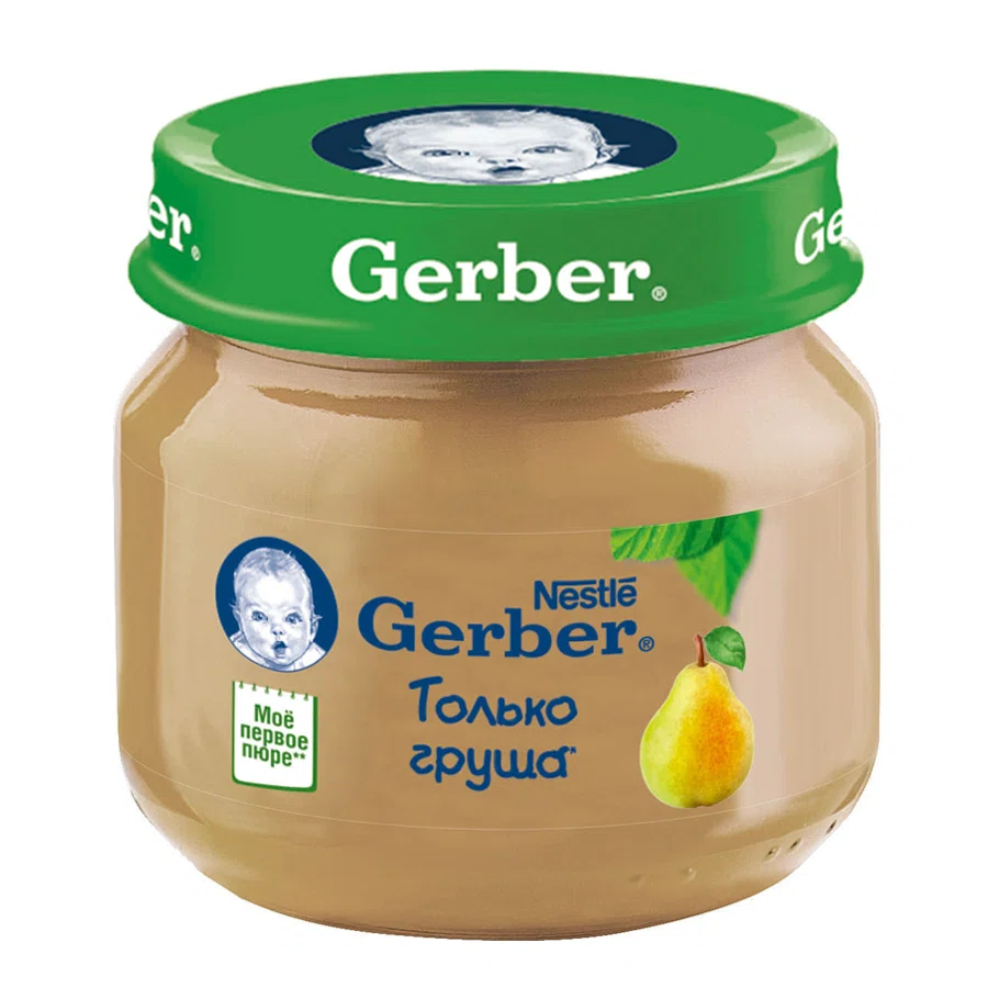 GERBER Пюре груши Вильямс 80гр