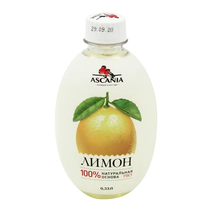 ASCANIA Напиток Лимон газированный 0,33л