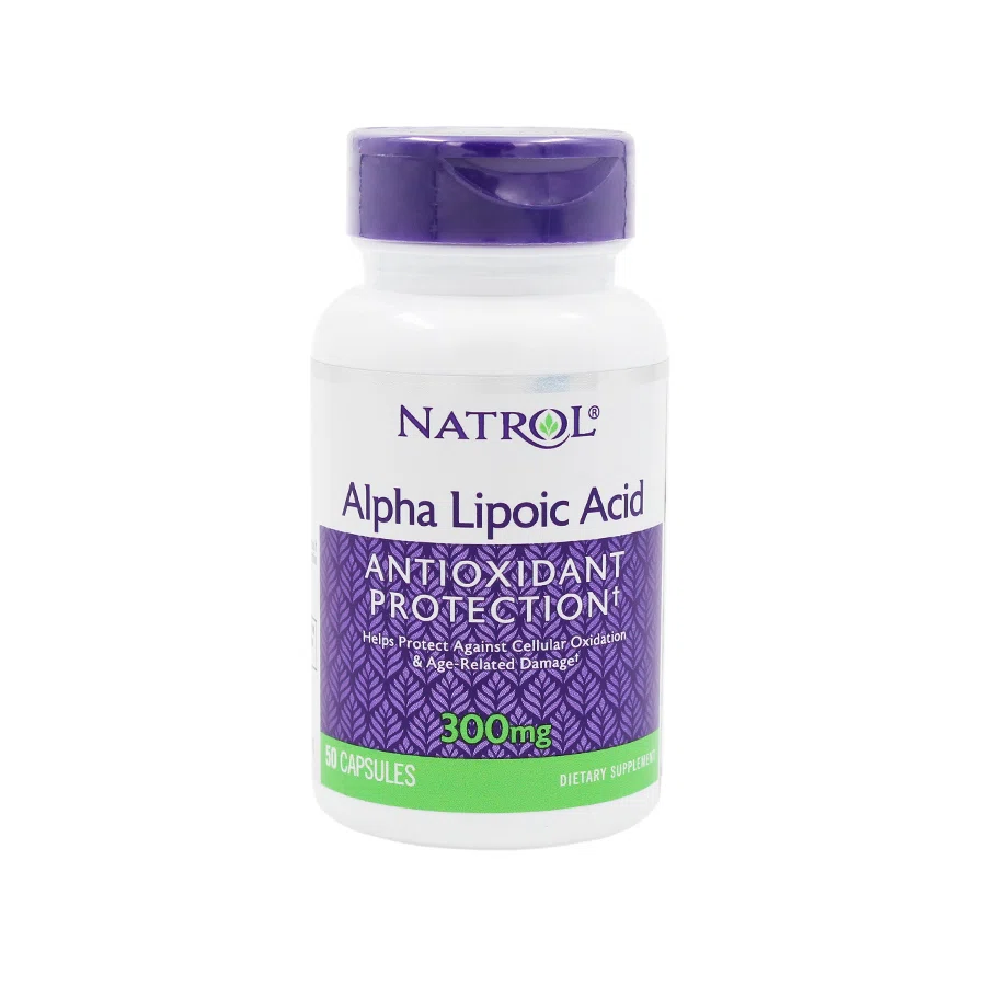 NATROL Альфа липоевая кислота 300мг 50 капсул