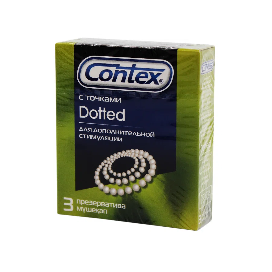 CONTEX Презерватив №3 с точками