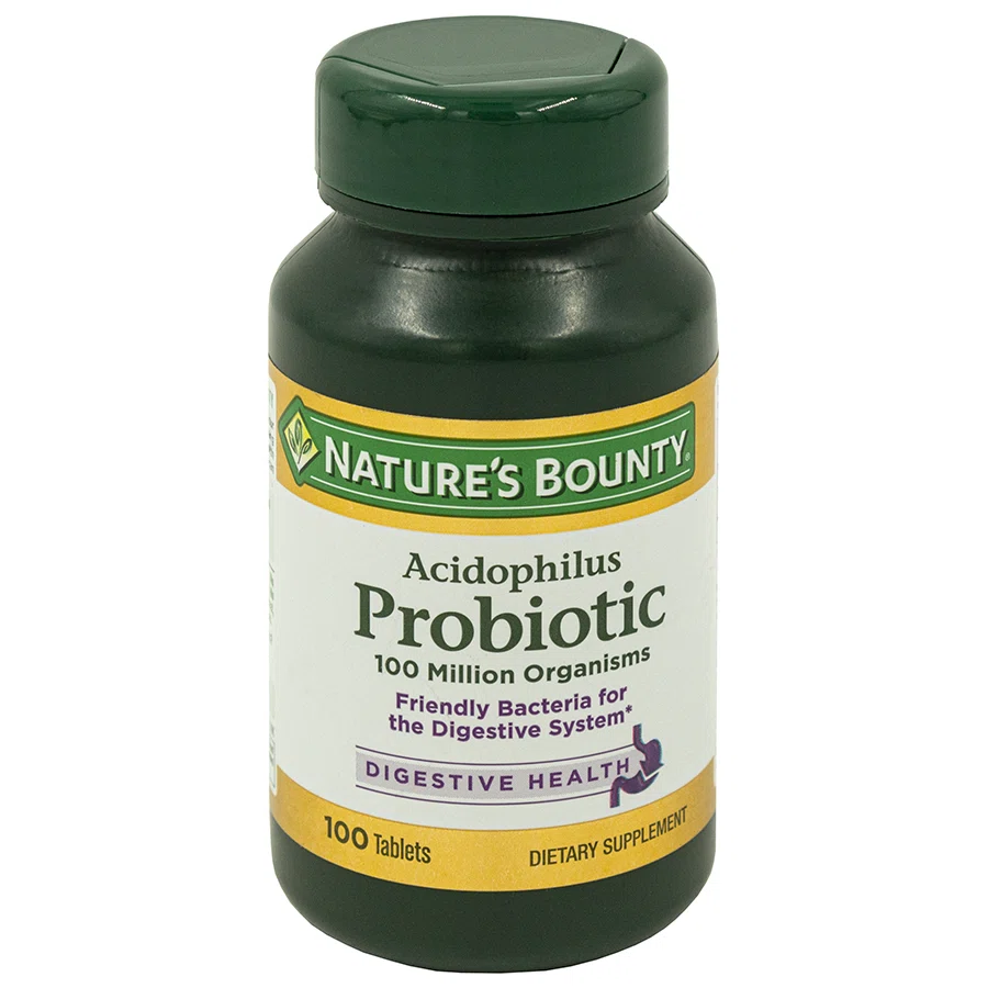 NATURES BOUNTY Таблетки Ацидофилус пробиотик №100