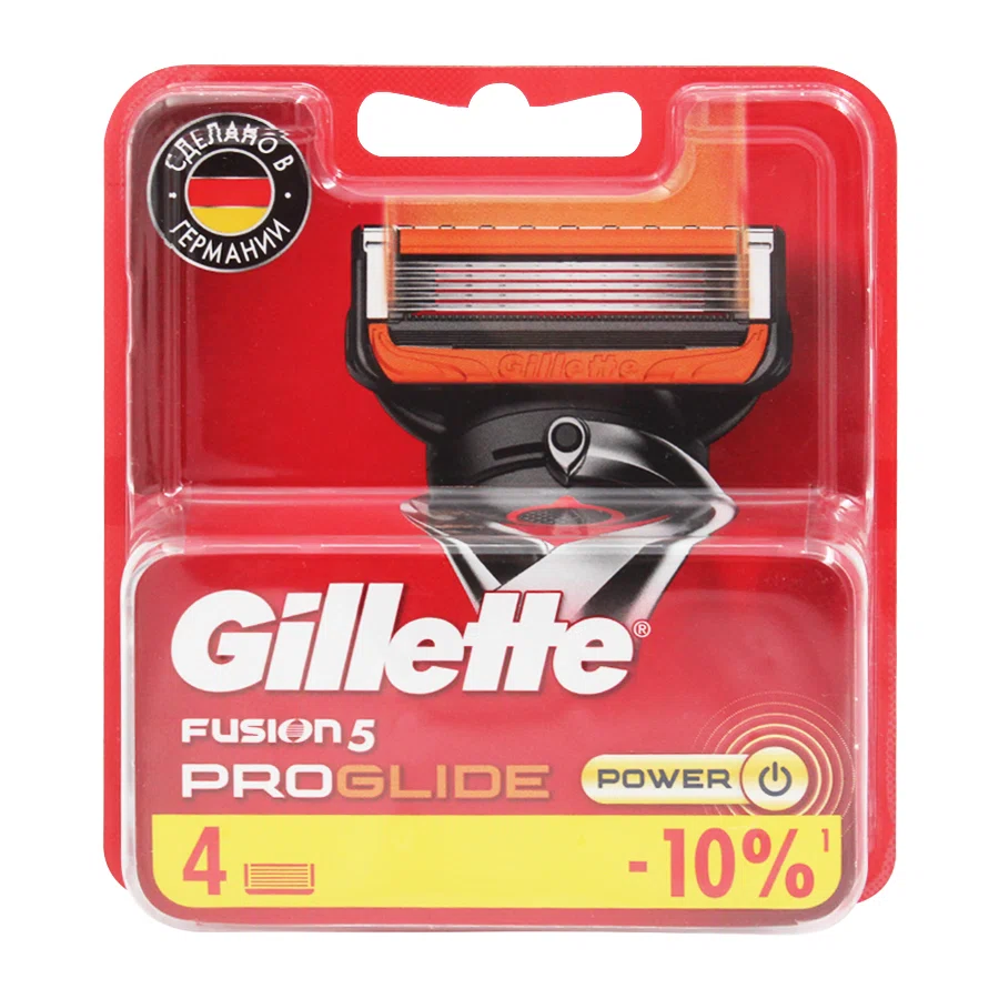 GILLETTE Кассета Fusion ProGlide PWR 4 шт