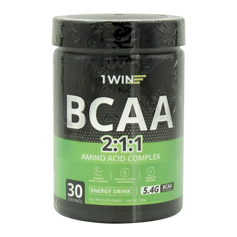 1WIN Бад BCAA энергетик банка 180гр 30порций