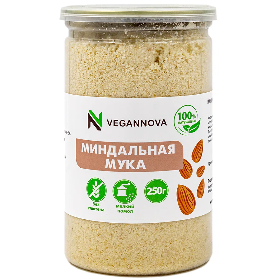 VEGANNOVA Мука миндальная 250 гр