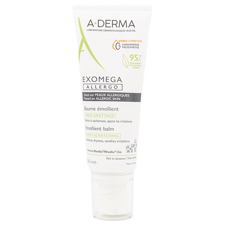 A-DERMA EXOMEGA ALLERGO Бальзам смягчающий для лица и тела 200 мл