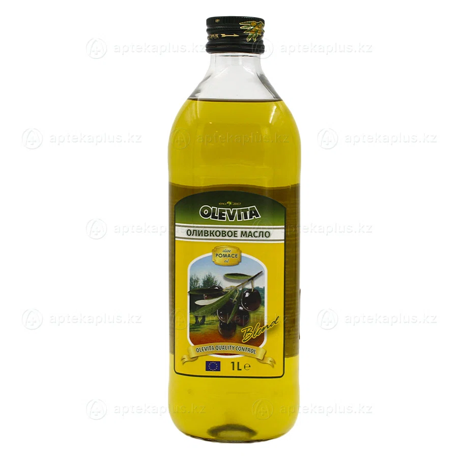 OLEVITA Масло оливковое второго отжима и подсолнечное 1л стекло