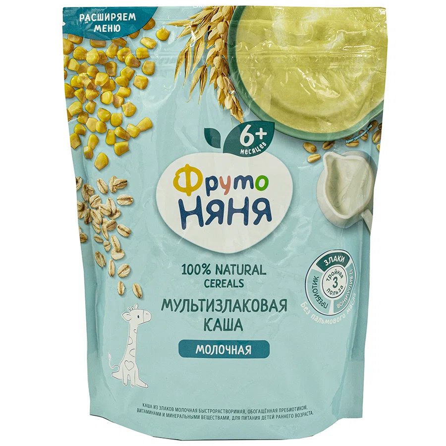 ФРУТО НЯНЯ Каша молочная мультизлаковая 200мл 6+