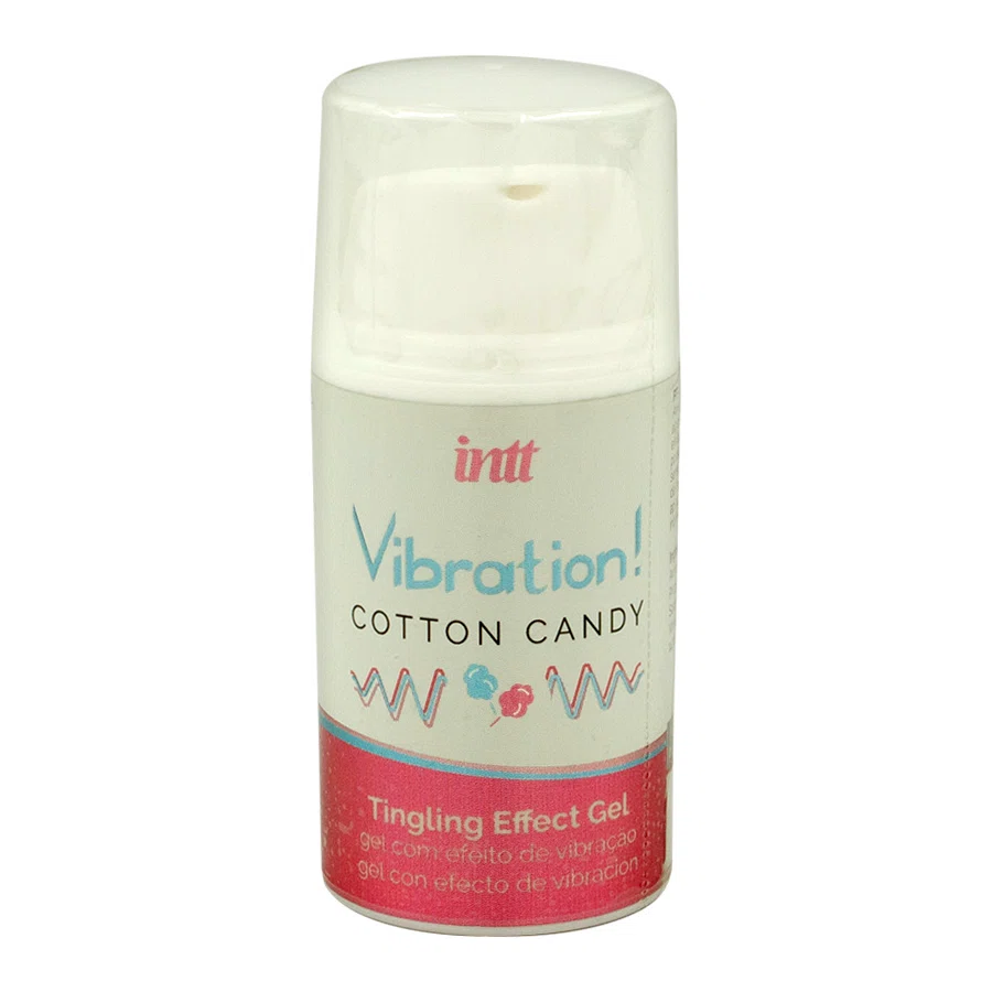 INTT Гель жидкий интимный Cotton Candy с эффектом вибрации 15 мл