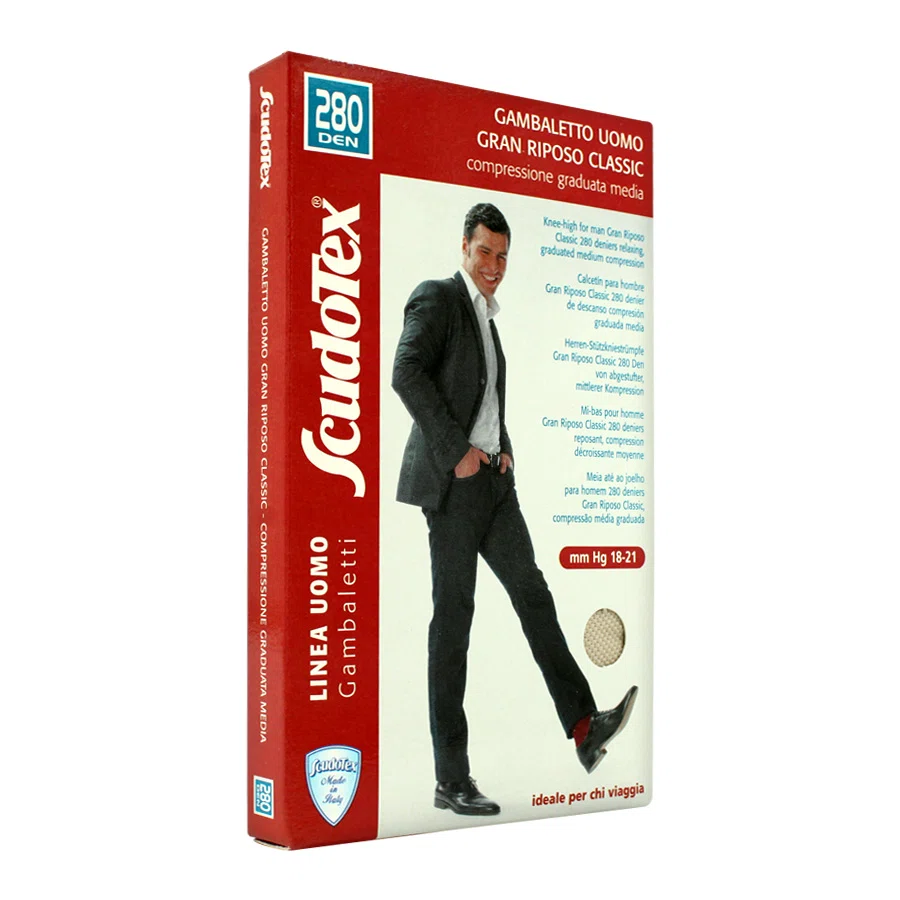 SCUDOTEX Гольфы медицинские 450 NER 1 класс размер 3 бежевые