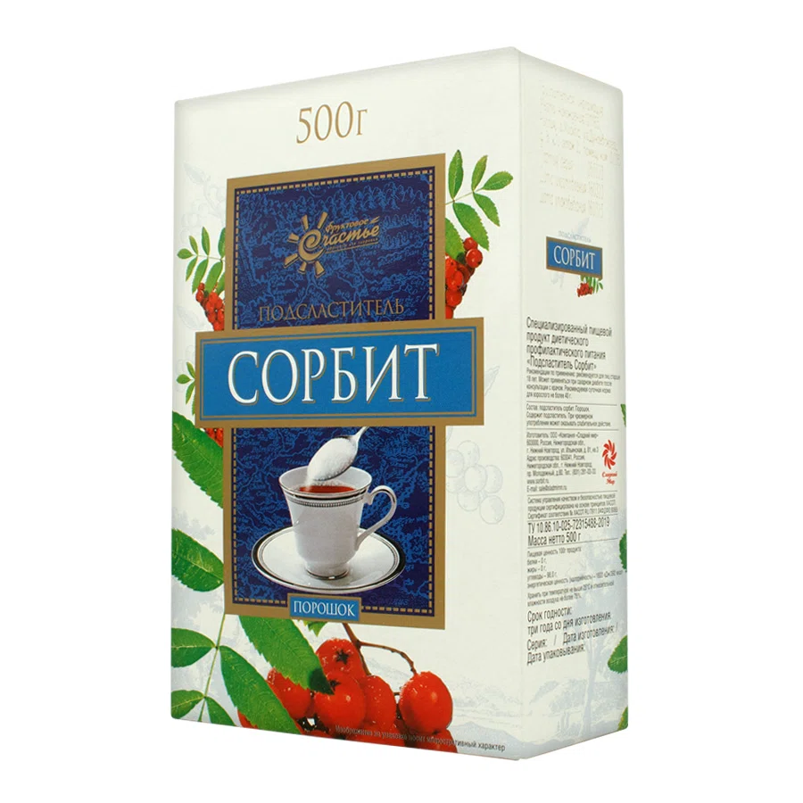ФРУКТОВОЕ СЧАСТЬЕ Сорбит порошок 500гр