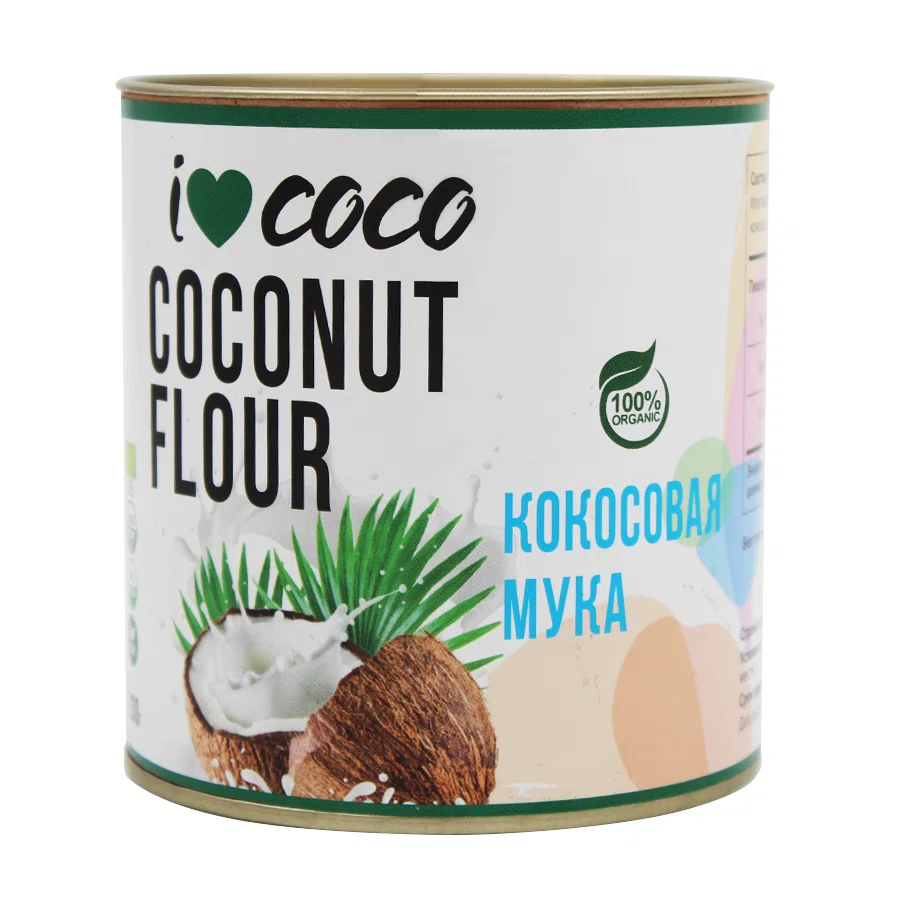 ДАРЫ ПАМИРА Мука Кокосовая Coconut Flour 230гр ж/б