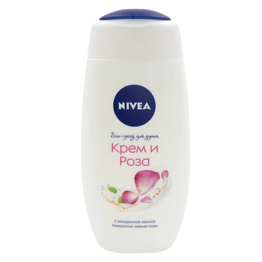 NIVEA Крем-гель для душа "Крем Роза" 250мл 80858