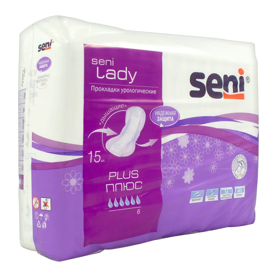 SENI Прокладки урологические Lady Plus 15шт