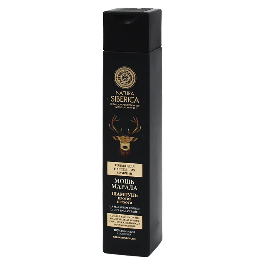 NATURA SIBERICA MEN Шампунь от перхоти Мощь Марала 250мл