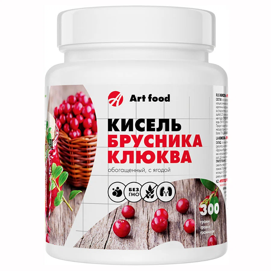 АРТ ЛАЙФ Кисель клюква-брусника 300гр банка