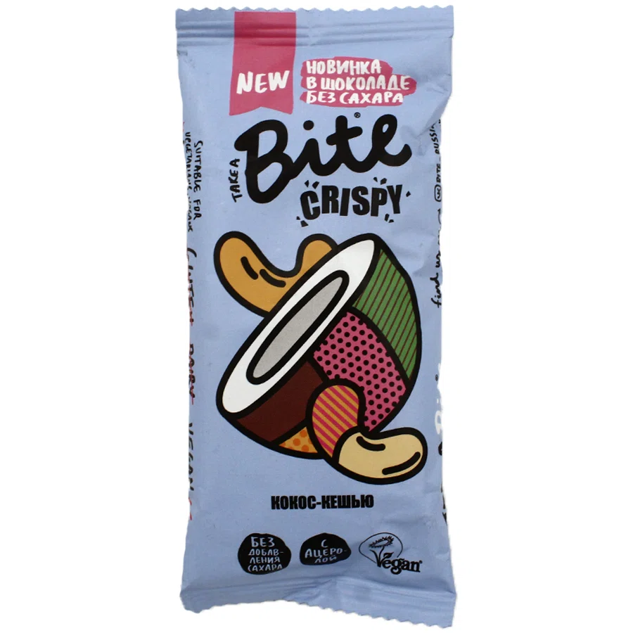BIOFOODLAB BITE Батончик орехово-фруктовый кокос-кешью 45 гр