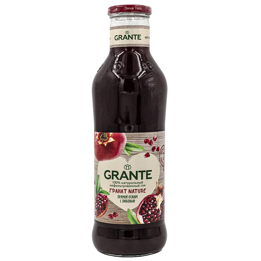 GRANTE Сок гранатовый прямой отжим 0.75л