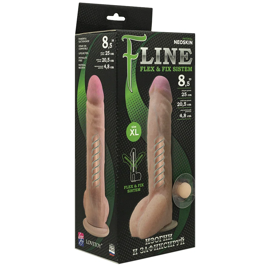 LOVETOY Фаллоимитатор на присоске Line F  8,5 25см