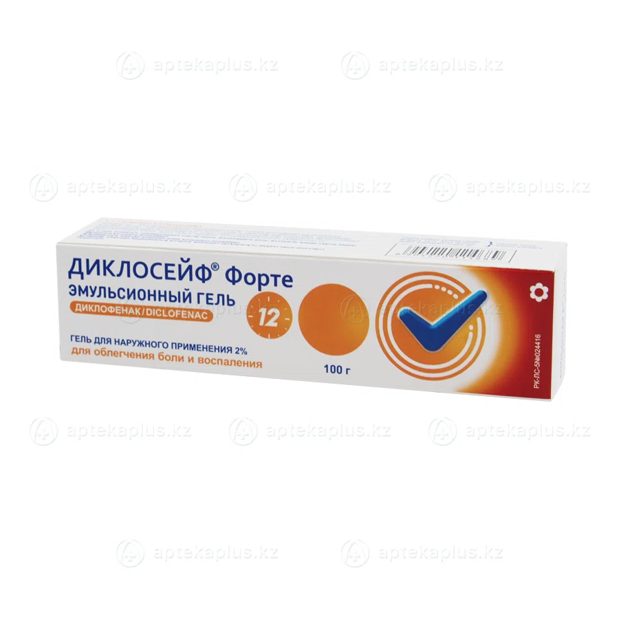 ДИКЛОСЕЙФ ФОРТЕ 2% 100 г гель  Диклофенак