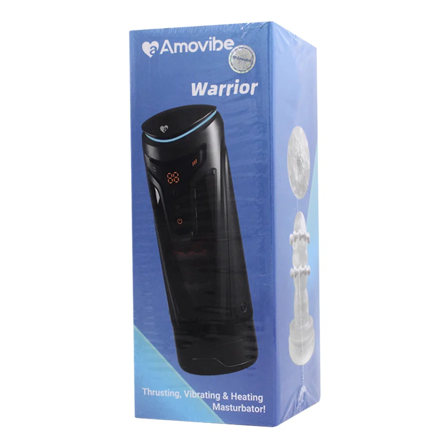 AMOVIBE Мастурбатор инновационный Warrior с пенетрацией и массажем бусинами