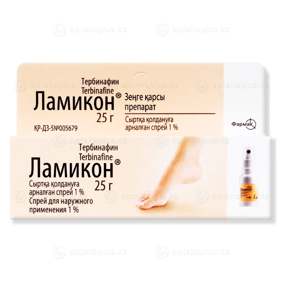 ЛАМИКОН 1 % 25 г спрей  Тербинафин
