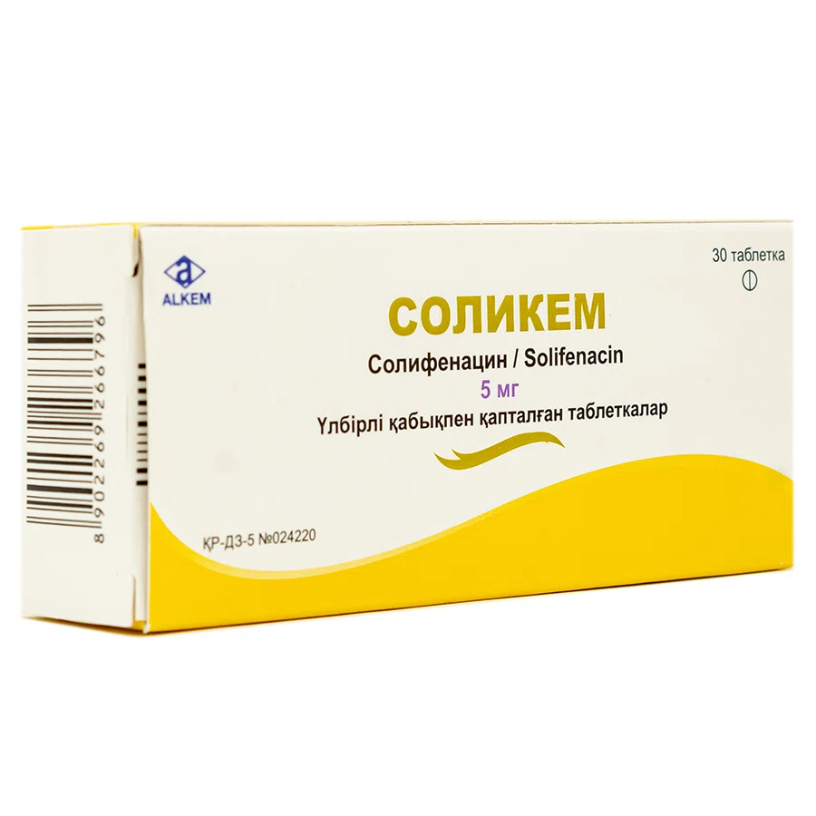 СОЛИКЕМ 5 мг №30 таб  Солифенацин